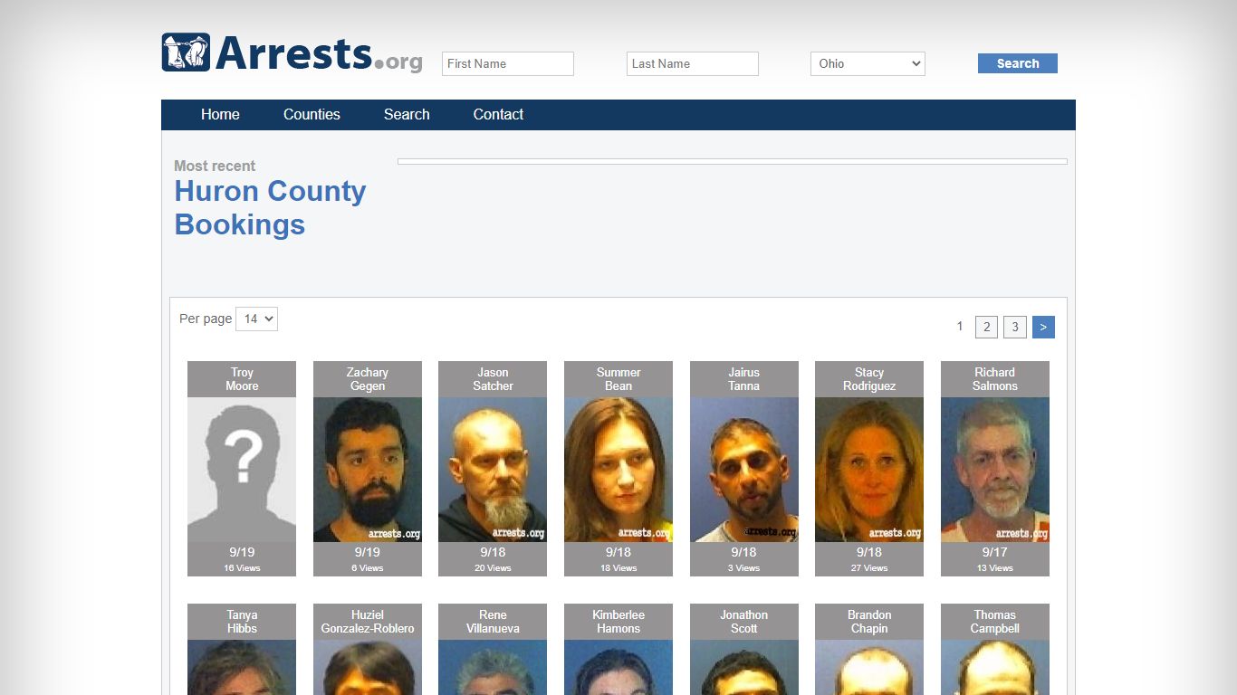 Huron County Arrests and Inmate Search